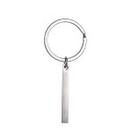 Stainless Steel Bar-shaped Keychain