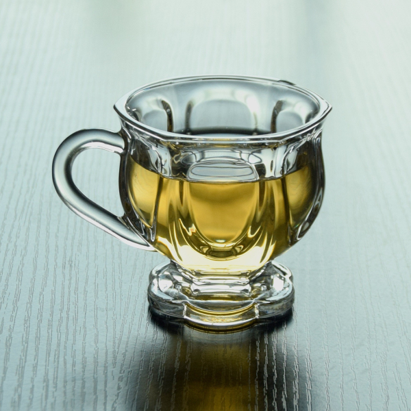 5Oz Clear Glass Coffee Cup W/ Handle