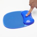 PU Leather Mouse Pad with Silicone Wrist Rest