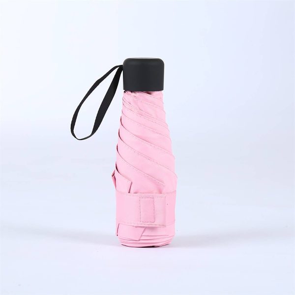 35in Folding Mini Capsule Umbrella W/ Sun Protection