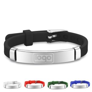 Stainless Steel Silicone Bracelet