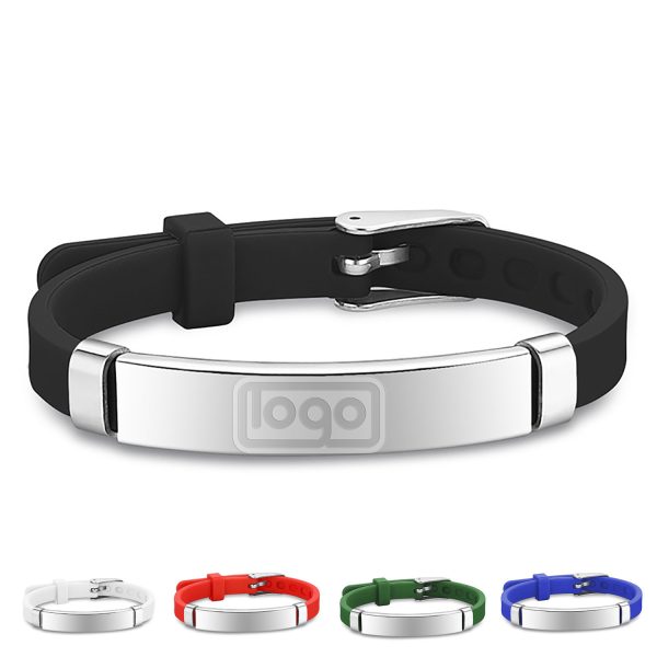 Stainless Steel Silicone Bracelet