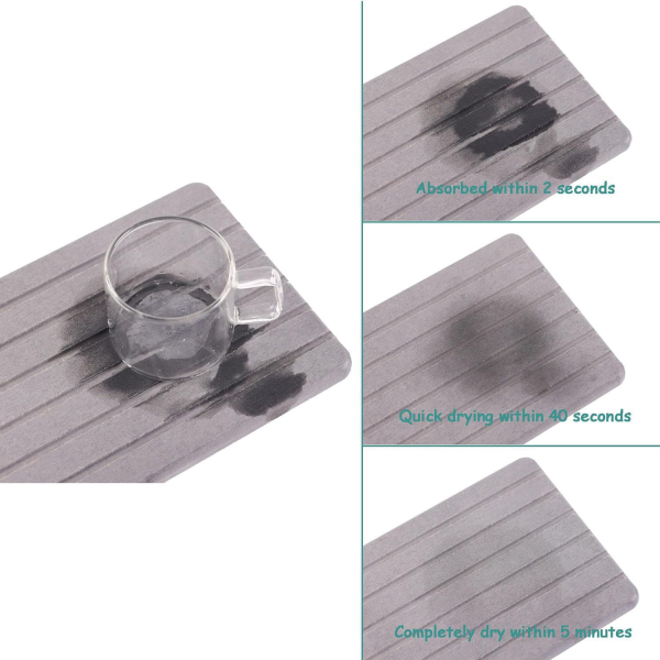 2-pack absorbent diatomaceous earth coasters