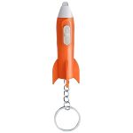 LED Rocket Flashlight Keychain