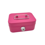 Small Cash Box W/ Lock And Slot