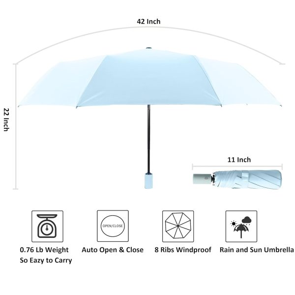 Automatic Folding UV Protection Travel Umbrella