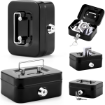 Small Cash Box W/ Lock And Slot