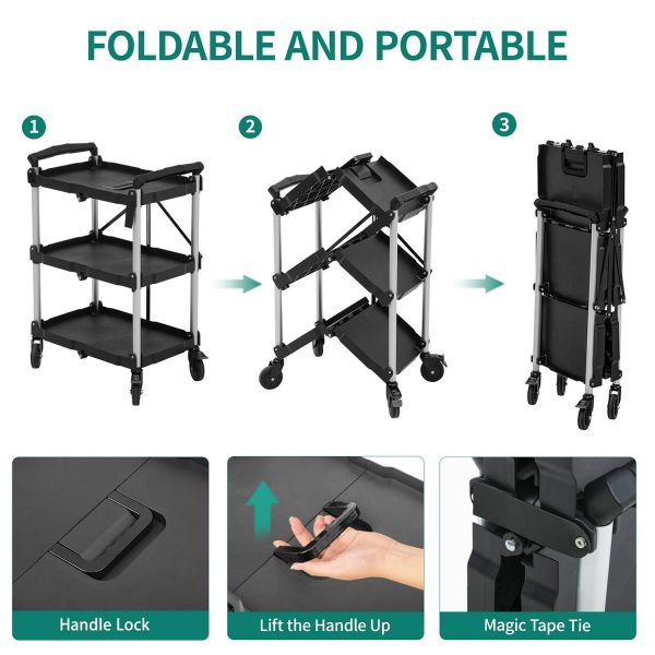 Large-Capacity Portable Folding Cart