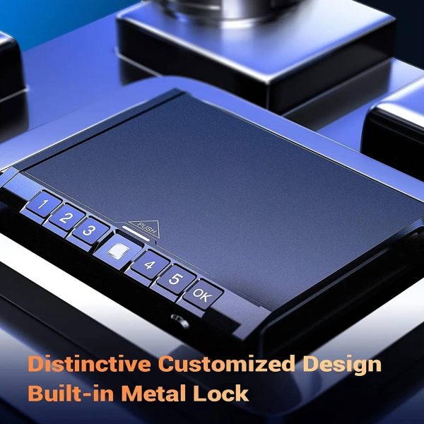 Biometric Fingerprint Handgun Safe Box Quick Access Lockbox