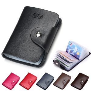 Waterproof Genuine Leather Business Card Holder