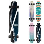 42" Kids Adults Maple Wood PU Wheels Longboard Skateboard