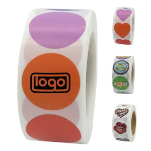 Colorful Roll Adhesive Stickers for Kids' Rewards & Sealing