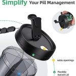 Multi-Compartment Travel Portable Pill Dispenser