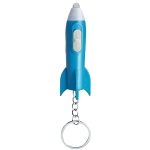 LED Rocket Flashlight Keychain