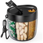 Multi-Compartment Travel Portable Pill Dispenser