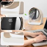 Mini Desktop Rechargeable Fan W/ Night Lights
