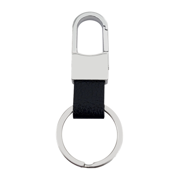 Faux Leather Keychain
