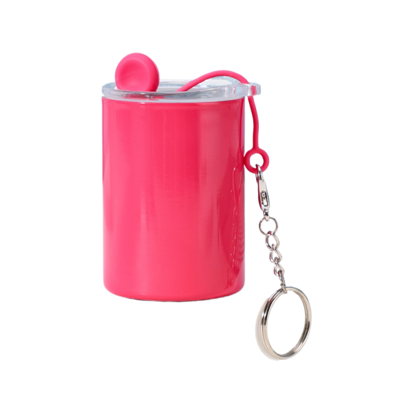 3oz Mini Tumbler Sublimation Shot Glass w/ Straw Lid
