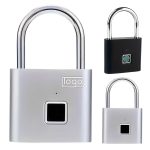 Fingerprint Padlock Alloy Steel Waterproof Keyless Security