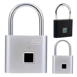 Fingerprint Padlock Alloy Steel Waterproof Keyless Security