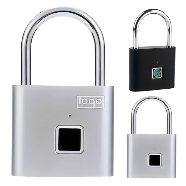 Fingerprint Padlock Alloy Steel Waterproof Keyless Security