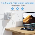7-in-1 Portable Outlet Extender w/ Multiple Plugs