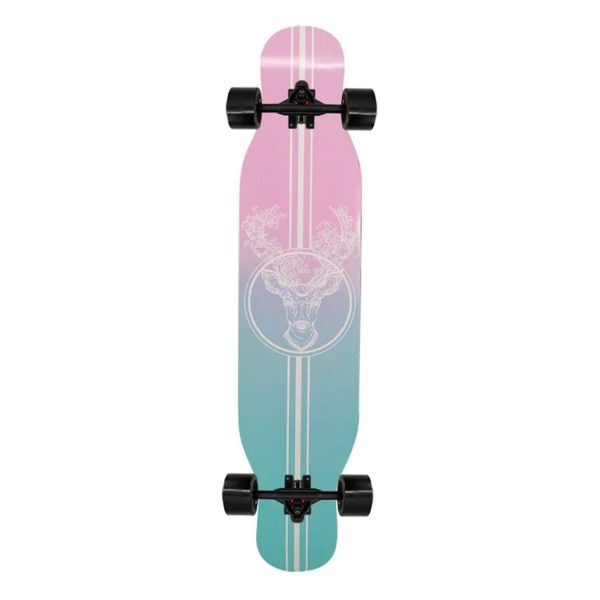 42" Kids Adults Maple Wood PU Wheels Longboard Skateboard
