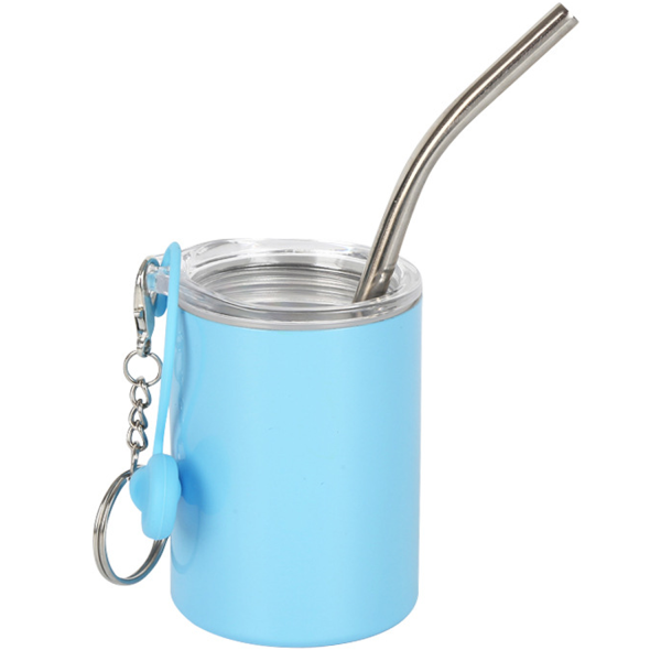3oz Mini Tumbler Sublimation Shot Glass w/ Straw Lid