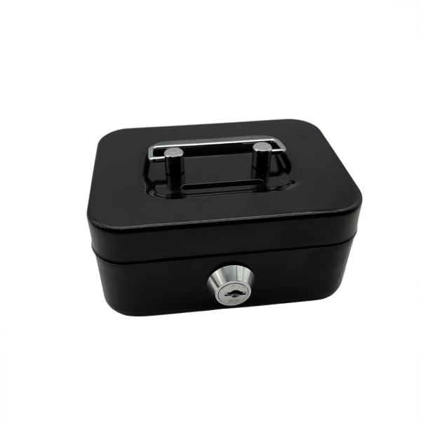 Small Cash Box W/ Lock And Slot