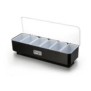 Bar 6-Compartment Fruit Tray with Lid and Freshness Design