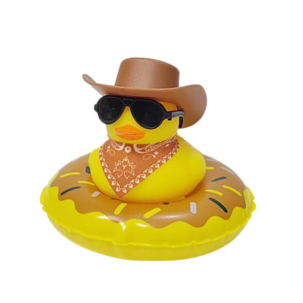 Western Cowboy Style Rubber Duck Car Decor