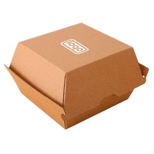 Custom Disposable Kraft Paper Burger Box