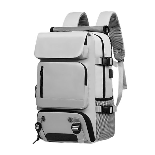 Waterproof Travel Nylon Backpack W/ External Usb