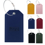 Metal Lanyard Leather Luggage Tag