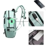 Waterproof Travel Nylon Backpack W/ External Usb