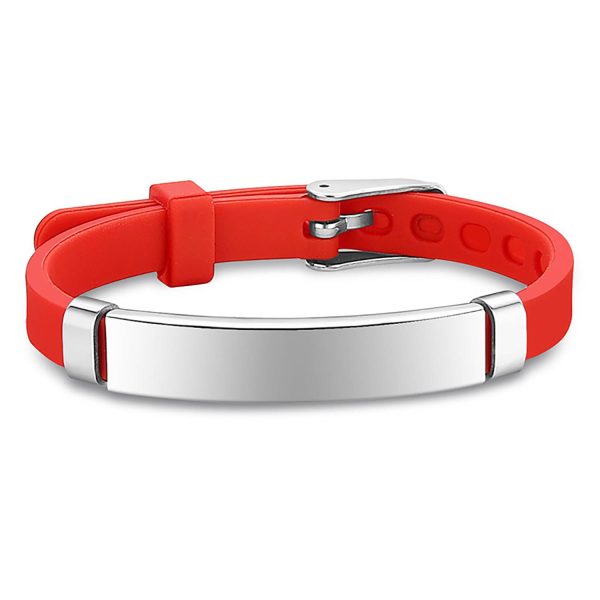 Stainless Steel Silicone Bracelet