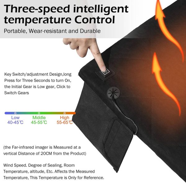 Rechargeable Waterproof Portable Heated Seat Cushion
