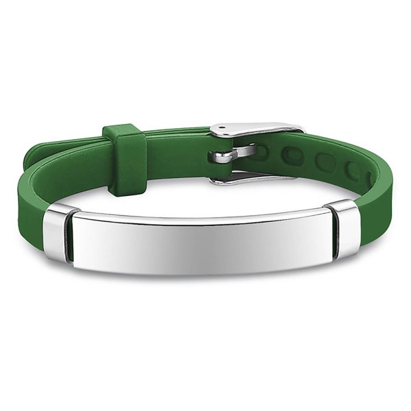Stainless Steel Silicone Bracelet