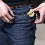 Mini ABS Stainless Steel Retractable Tape Measure Keychain