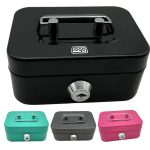 Small Cash Box W/ Lock And Slot