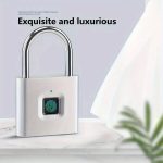 Fingerprint Padlock Alloy Steel Waterproof Keyless Security
