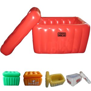 Custom PVC Inflatable Square Beer Ice Bucket