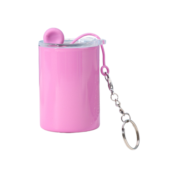 3oz Mini Tumbler Sublimation Shot Glass w/ Straw Lid