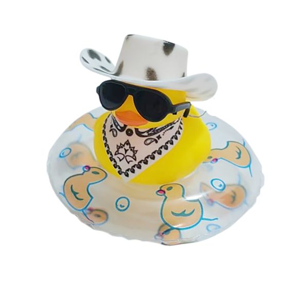 Western Cowboy Style Rubber Duck Car Decor