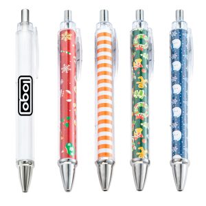 Custom Patterned Press Plastic Ballpoint Pen