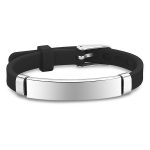 Stainless Steel Silicone Bracelet