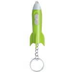 LED Rocket Flashlight Keychain