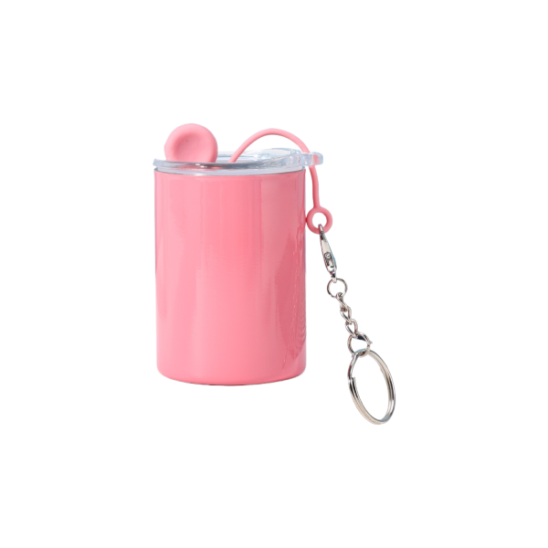 3oz Mini Tumbler Sublimation Shot Glass w/ Straw Lid