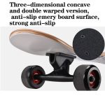 42" Kids Adults Maple Wood PU Wheels Longboard Skateboard