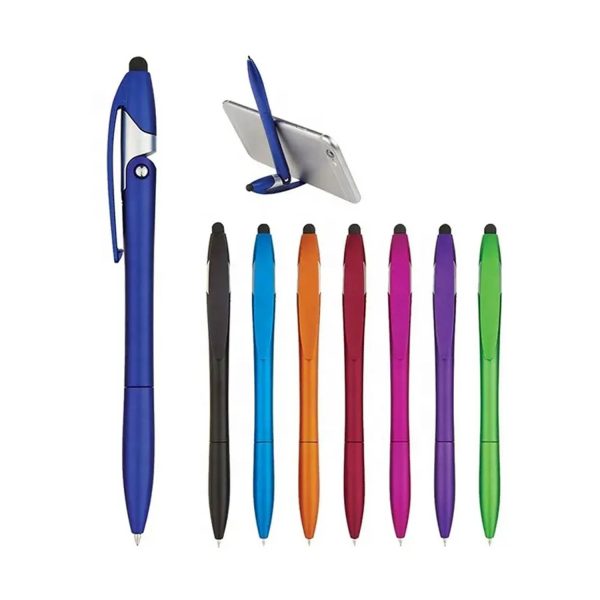 ABS Multi-Function Foldable Ballpoint Pen w/ Phone Stand